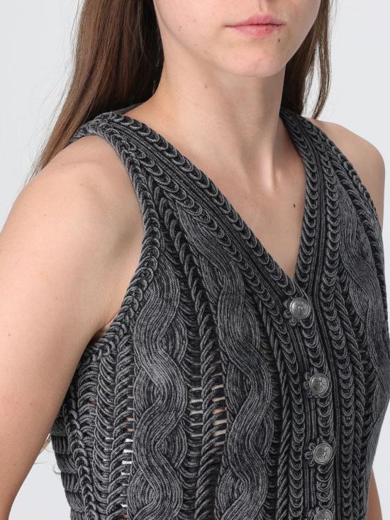 26SS 핑코 민소매 티셔츠 106859A3BA I91 Charcoal - PINKO
