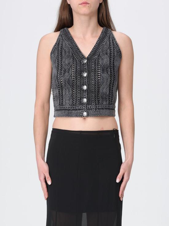 26SS 핑코 민소매 티셔츠 106859A3BA I91 Charcoal