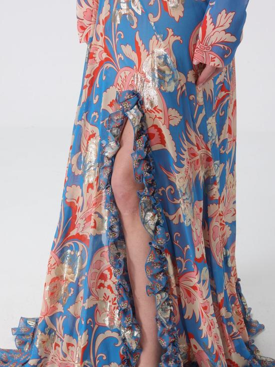 26SS 에트로 롱 스커트 WRFA019799SAA86 X0882 Gnawed Blue - ETRO