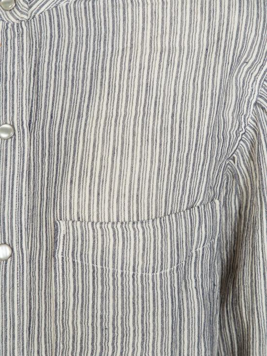 26SS 이자벨마랑에뚜왈 블라우스 CH0300FAD1I06E 30BU Gnawed Blue - ISABEL MARANT ETOILE