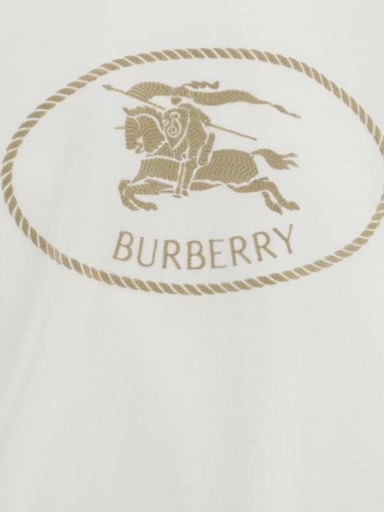 26SS 버버리 나이트 스탬프 코튼 티셔츠 8109817 White - BURBERRY
