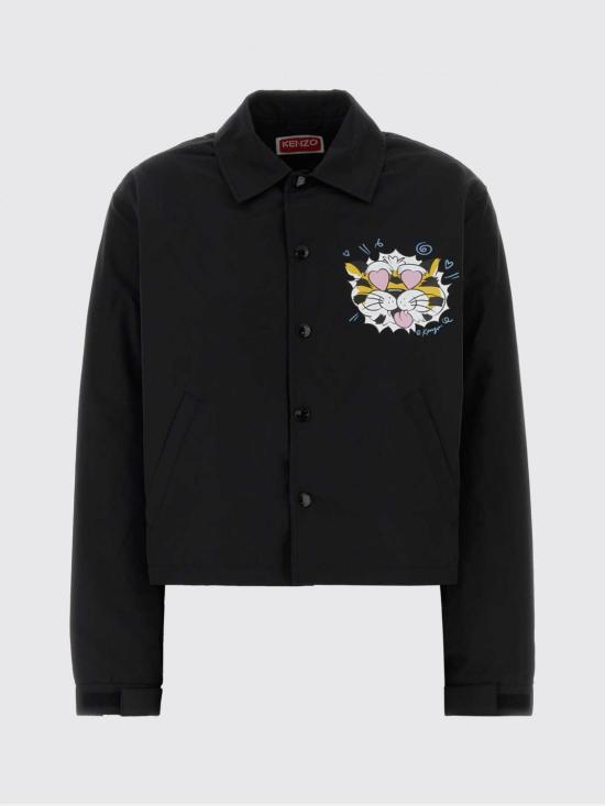 26SS 겐조 자켓 FG52BL2499NI 99 Black - KENZO