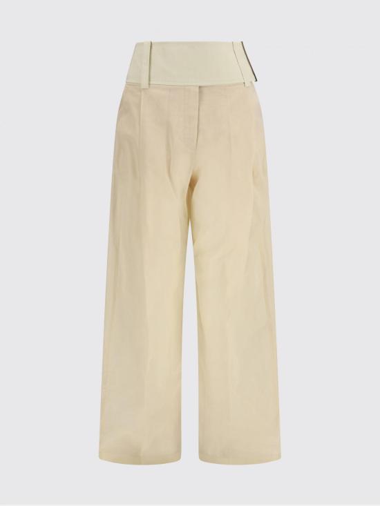 26SS 스포트막스 스트레이트 팬츠 2612131033600 001 Ecru - SPORTMAX