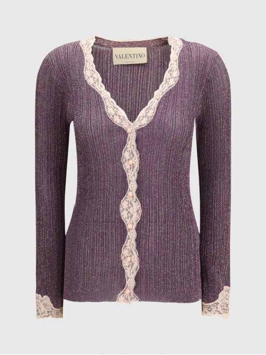 26SS 발렌티노 가라바니 스웨터 8B0KA15KA8T F8S Violet - VALENTINO GARAVANI