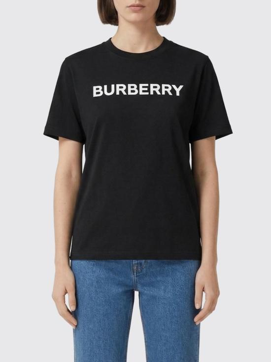 26SS 버버리 로고 코튼 티셔츠 8080324 Black