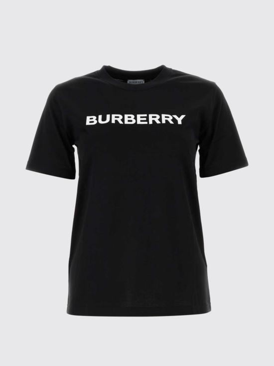 26SS 버버리 로고 코튼 티셔츠 8080324 Black - BURBERRY