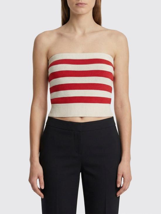 26SS 에르마노 설비노 민소매 티셔츠 D482L351IFD A4806 Red