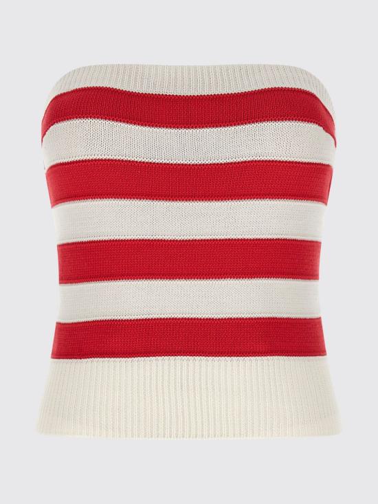 26SS 에르마노 설비노 민소매 티셔츠 D482L351IFD A4806 Red - ERMANNO SCERVINO