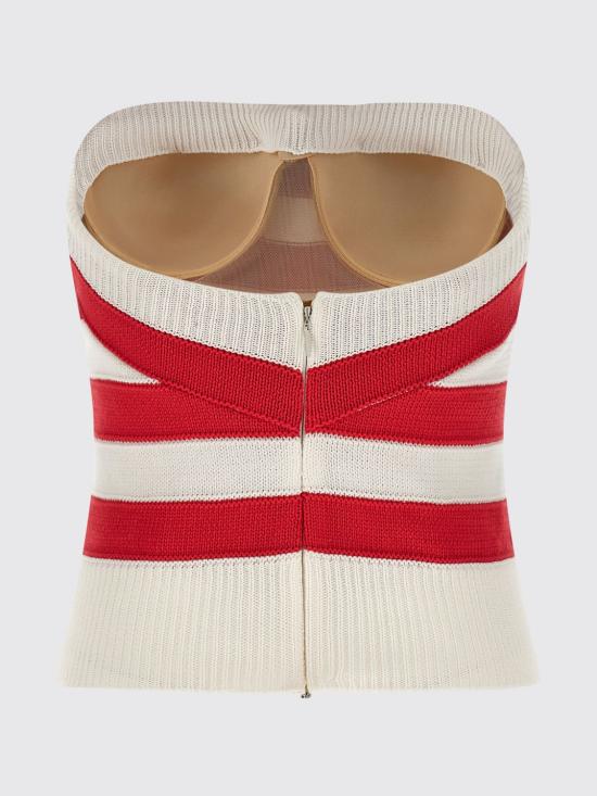 26SS 에르마노 설비노 민소매 티셔츠 D482L351IFD A4806 Red - ERMANNO SCERVINO