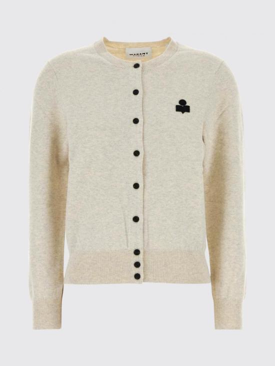 26SS 이자벨마랑에뚜왈 모나 울 코튼 믹스 가디건 CA0115FAC1L17E 02LY Grey 1 - ISABEL MARANT ETOILE