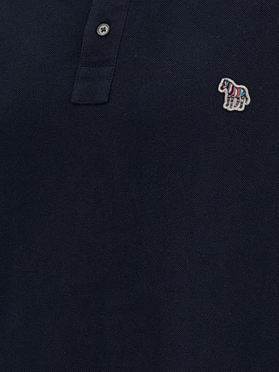 26SS 폴 스미스 레귤러핏 지브라 패치 폴로 셔츠 M2R183KPZEBRA 49 Blue - PAUL SMITH