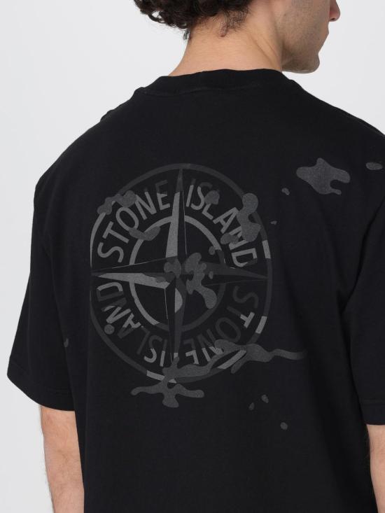 26SS 스톤 아일랜드 반팔 티셔츠 2100001S0E14 V0029 Black - STONE ISLAND
