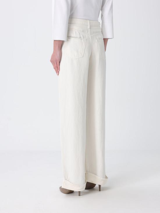 26SS 엠포리오 아르마니 스트레이트 팬츠 EW000737AF14857 U1058 Milk - EMPORIO ARMANI