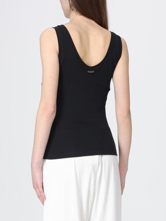 26SS 브루넬로 쿠치넬리 민소매 티셔츠 M0TC8FX210 C101 Black - BRUNELLO CUCINELLI