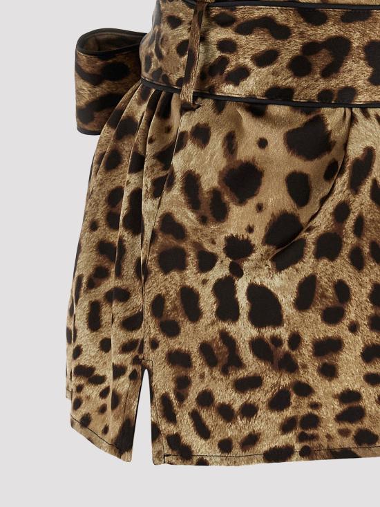 26SS 돌체앤가바나 벨티드 실크 셔츠 F5G67TFSAXY HY13M Brown - DOLCE & GABBANA