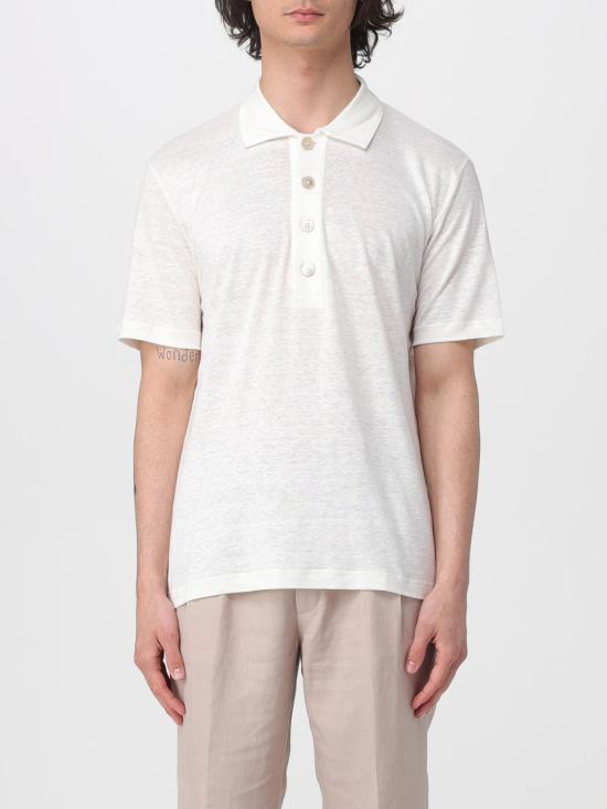 26SS 일레븐티 폴로 티셔츠 M75POLM01TES0M121 01 White