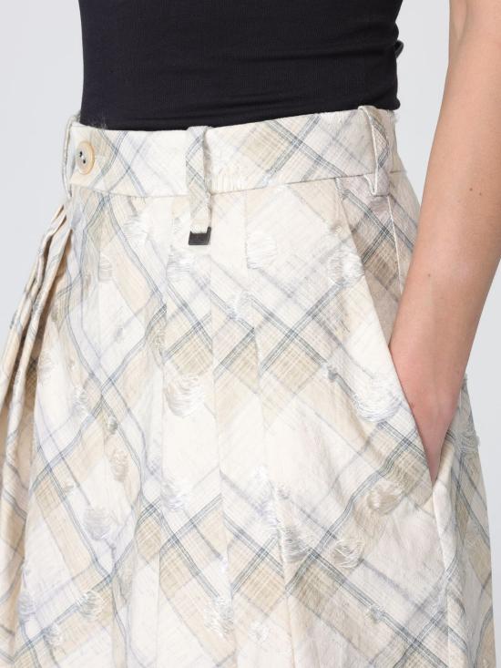 26SS 비비안웨스트우드 미디 스커트 3F01000CW01EG B208 Beige - VIVIENNE WESTWOOD