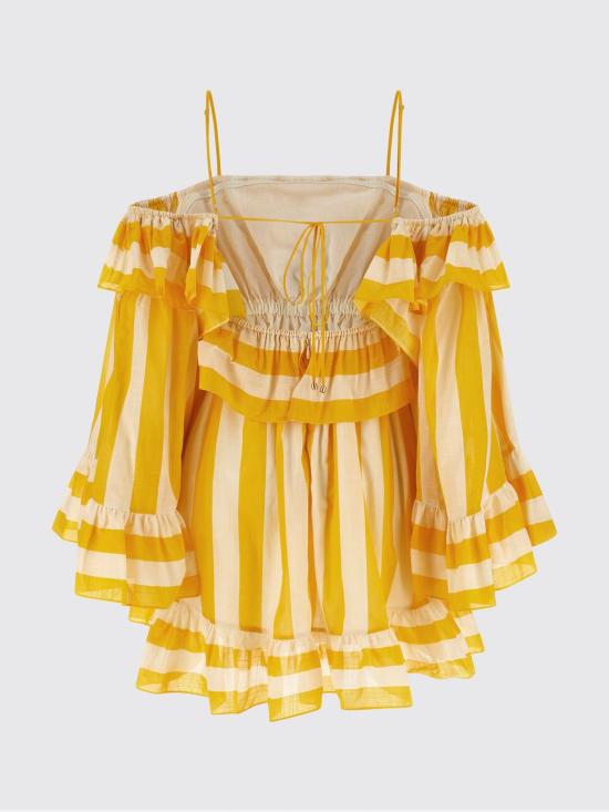 26SS 짐머만 숏 원피스 6441DRS263 YLCMS Yellow - ZIMMERMANN