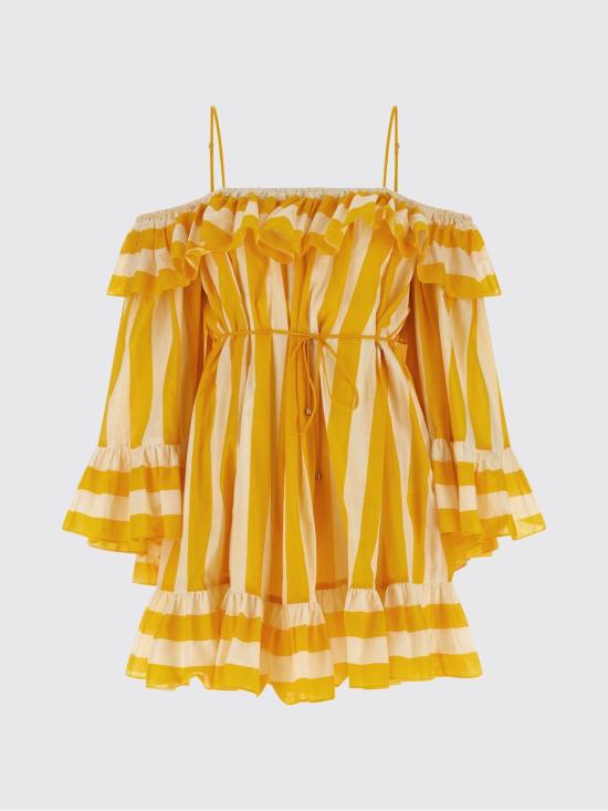26SS 짐머만 숏 원피스 6441DRS263 YLCMS Yellow - ZIMMERMANN