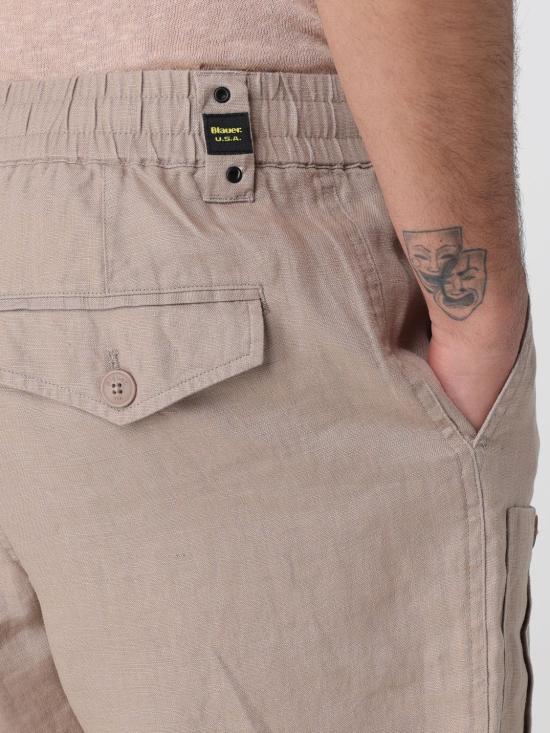 26SS 블라우어 숏팬츠 BLUP05362007504 327 Beige - BLAUER