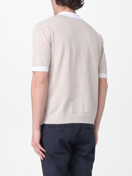 26SS 일레븐티 폴로 티셔츠 M76MAGM39MAG0M017 02 01 Sand - ELEVENTY