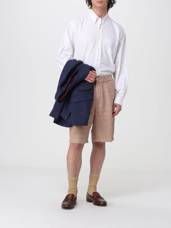 26SS 브루넬로 쿠치넬리 숏팬츠 M243DU0065 C6036 Brown - BRUNELLO CUCINELLI