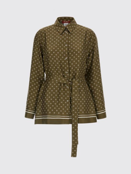 26SS 막스마라 스튜디오 셔츠 2616191011600 003 Green - MAX MARA STUDIO