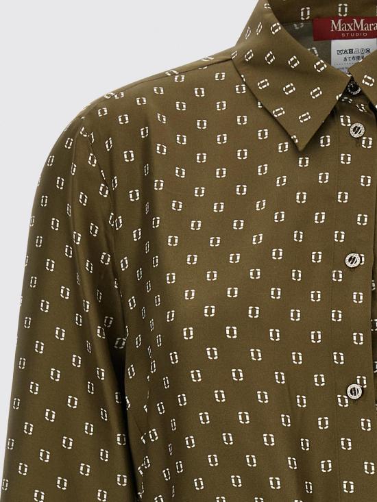 26SS 막스마라 스튜디오 셔츠 2616191011600 003 Green - MAX MARA STUDIO