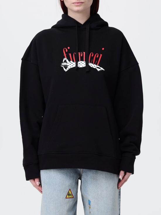 26SS 피오루찌 후드 티셔츠 W26SSSHO002CJ05 BK02 Black