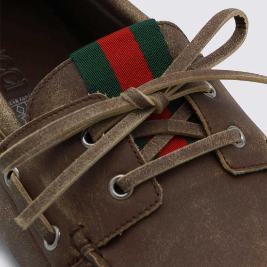  구찌 로퍼 브라운 가죽 - GUCCI