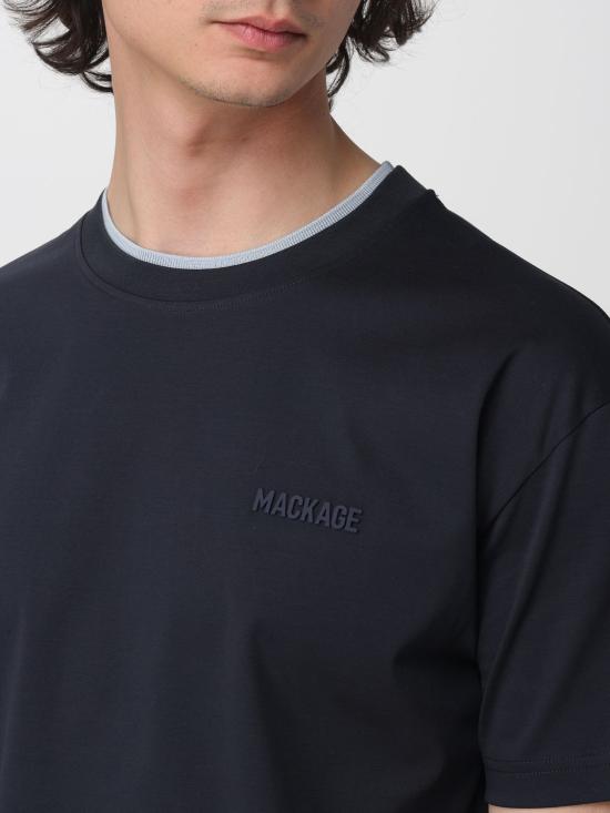 26SS 맥케이지 반팔 티셔츠 TEEMNV C0473 Blue - MACKAGE