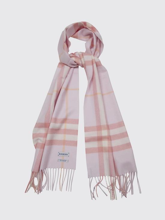 26SS 버버리 체크 캐시미어 스카프 8112635 Pink - BURBERRY