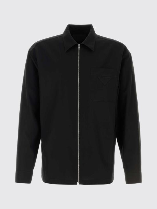 26SS 프라다 긴팔 셔츠 SC855SOOO19AM F0002 Black