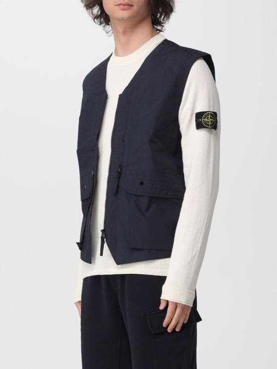 26SS 스톤 아일랜드 베스트 G100005S0354 V0020 Navy - STONE ISLAND