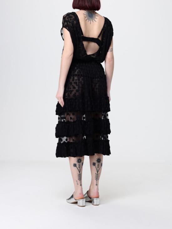 26SS 드리스 반 노튼 롱 원피스 2610110073291 900 Black - DRIES VAN NOTEN