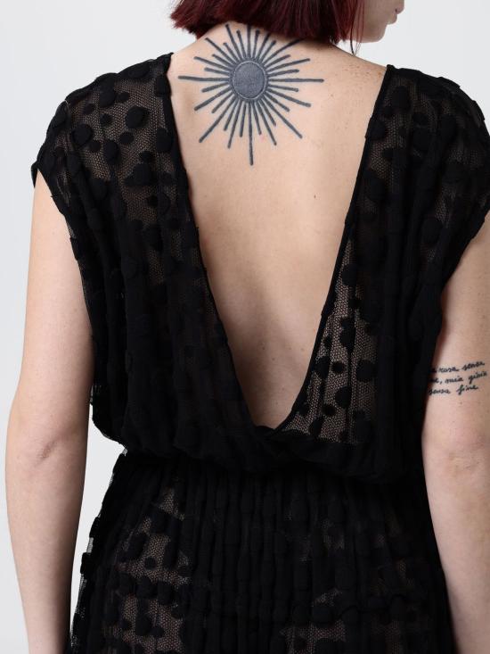 26SS 드리스 반 노튼 롱 원피스 2610110073291 900 Black - DRIES VAN NOTEN