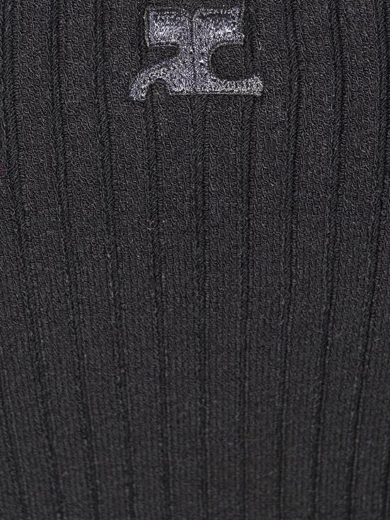 26SS 쿠레쥬 탑 126MTO479FI0001 9999 Black - COURREGES