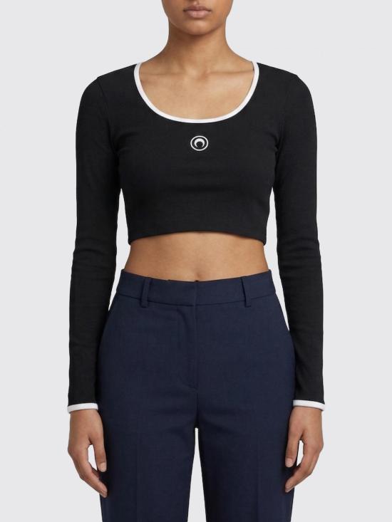 26SS 마린세르 긴팔 티셔츠 WTT033ACJER0008 BK96 Black