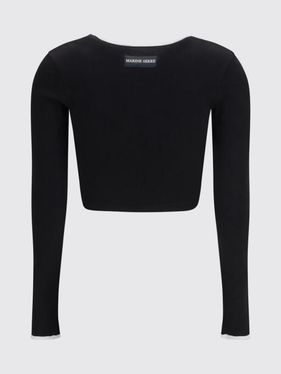 26SS 마린세르 긴팔 티셔츠 WTT033ACJER0008 BK96 Black - MARINE SERRE