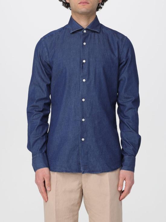 26SS 글랜긴팔 셔츠 긴팔 셔츠 5XSA00G6889 820 Blue