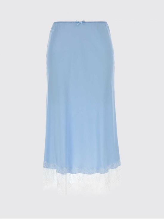 26SS 모스키노 미디 스커트 01250545 0304 Gnawed Blue - MOSCHINO