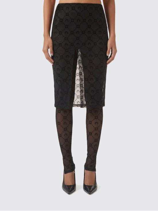 26SS 마린세르 미디 스커트 WSK134ACJER0005 BK99 Black