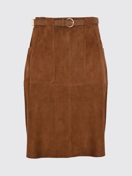 26SS 막스마라 스튜디오 미디 스커트 2616401011600 002 Cocoa