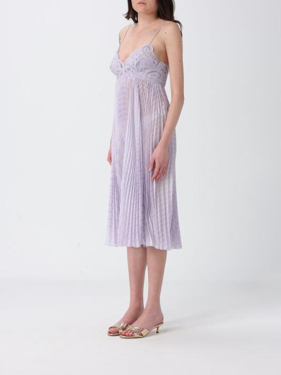 26SS 에르마노 설비노 롱 원피스 D482Q347APVYJ S418 Lilac - ERMANNO SCERVINO