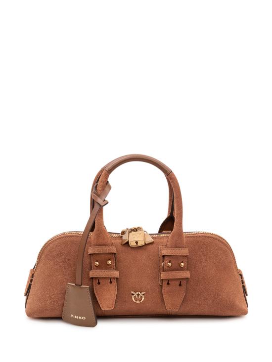 26SS 핑코 토트백 105334A2JH L17Q MARRONE LEONE ANTIQUE GOLD