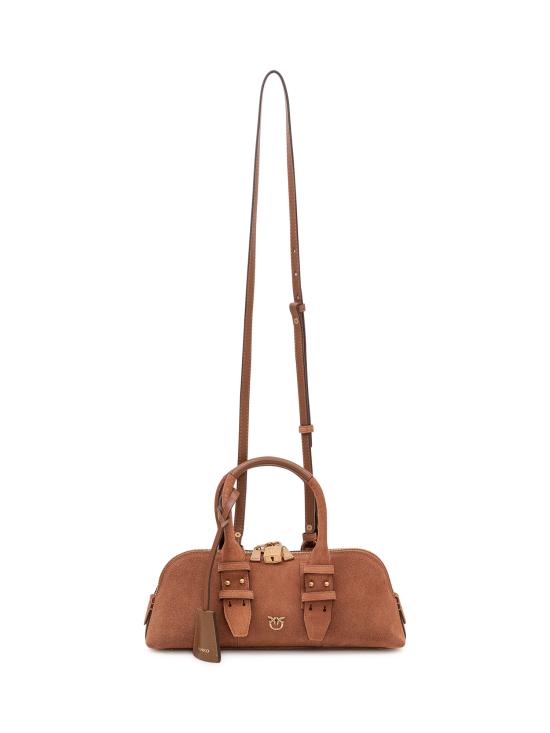 26SS 핑코 토트백 105334A2JH L17Q MARRONE LEONE ANTIQUE GOLD - PINKO