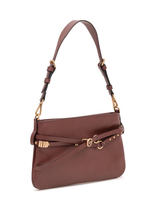 26SS 핑코 숄더백 106177A0QO R49Q BURGUNDY WINE ANTIQUE GOLD - PINKO