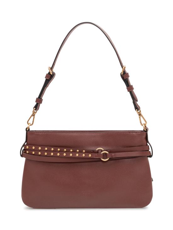 26SS 핑코 숄더백 106177A0QO R49Q BURGUNDY WINE ANTIQUE GOLD - PINKO