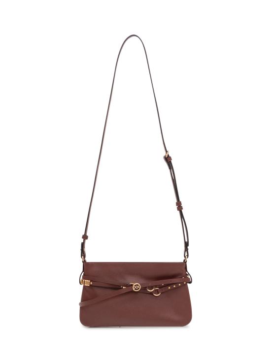 26SS 핑코 숄더백 106177A0QO R49Q BURGUNDY WINE ANTIQUE GOLD - PINKO