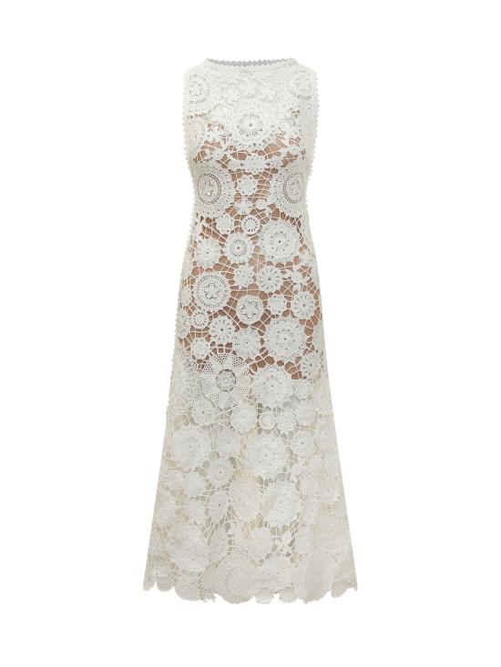 26SS 셀프 포트레이트 롱 원피스 AC26031XW WHITE